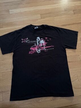 Vintage Avril Lavigne The Best Damn Tour 2008 Concert T-Shirt Size M M&O